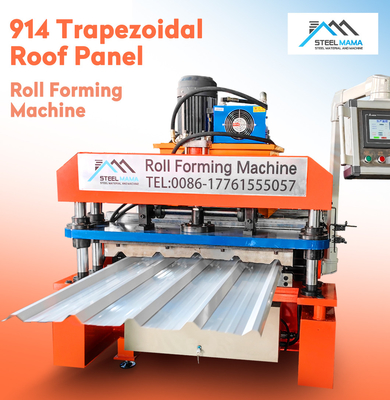 18-20 Station Roof Sheet Roll Forming Machine 0.3-0.8mm Hydraulic Cutting