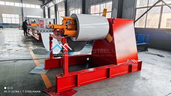 18-20 Station Roof Sheet Roll Forming Machine 0.3-0.8mm Hydraulic Cutting