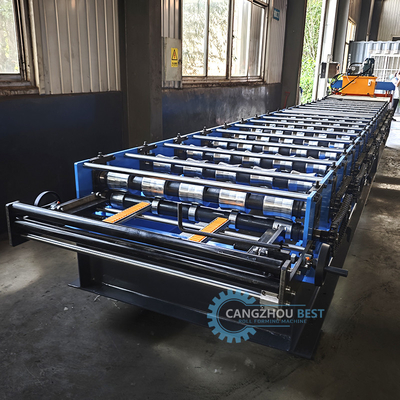 Automatically Cutting Steel Roofing Roofing Sheet Rib Panel Roll Forming Machine