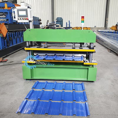High Speed Colombia Popular Design IBR Trapezoidal Roof Panel Sheet Roll Forming Machine