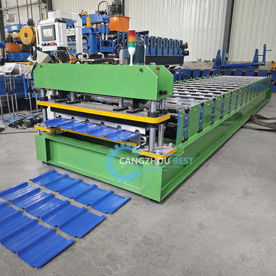 High Speed Colombia Popular Design IBR Trapezoidal Roof Panel Sheet Roll Forming Machine