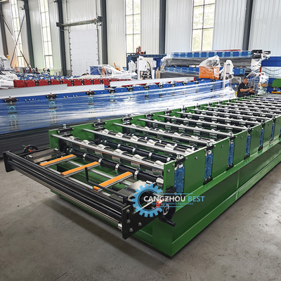 High Speed Colombia Popular Design IBR Trapezoidal Roof Panel Sheet Roll Forming Machine