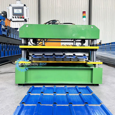 High Speed Colombia Popular Design IBR Trapezoidal Roof Panel Sheet Roll Forming Machine