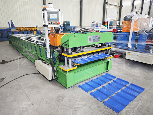 8-15m/min Speed Roofing Sheet Forming Machine 3Kw Hydraulic Power And PLC Control