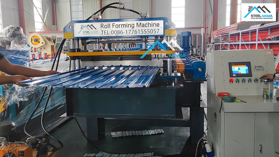 Compact And Durable Roof Sheet Roll Forming Machine With Customizable Length Cutting
