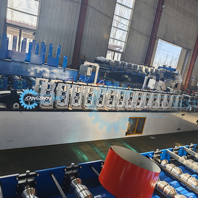 Euro Type CE Hydraulic Steel Shutter Door Making Roll Forming Machine With Punching Holes