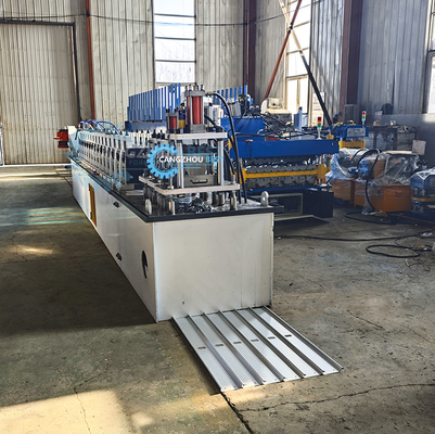 Euro Type CE Hydraulic Steel Shutter Door Making Roll Forming Machine With Punching Holes