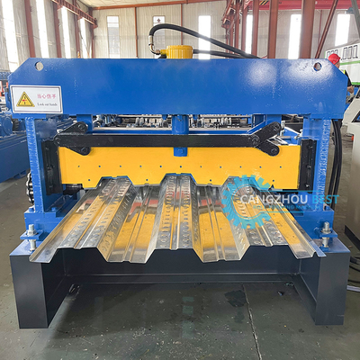 Galvanized Steel Heavy Duty Iraq Decking Floor Roll Forming Machine Manufacturer