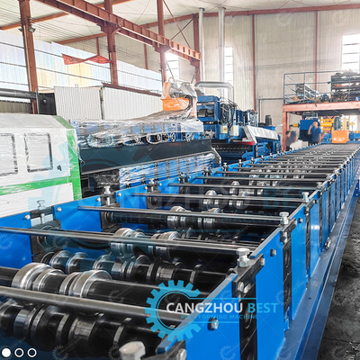 Hydrauic Cutting Heavy Duty Decking Sheet Floor Roll Forming Making Machine