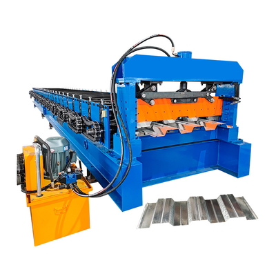 Steel Profile Galvanized PLC Control Decking Sheet Floor Roll Forming Machine