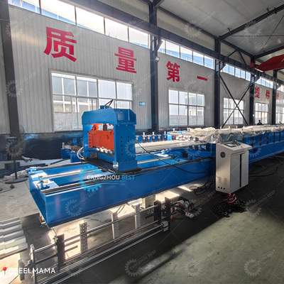 Galvanized Flying Cutter Non Stop 20m/min Decking Floor Steel Sheet Roll Forming Machine