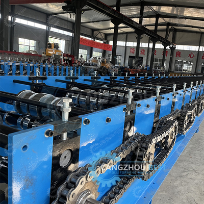 Galvanized Flying Cutter Non Stop 20m/min Decking Floor Steel Sheet Roll Forming Machine