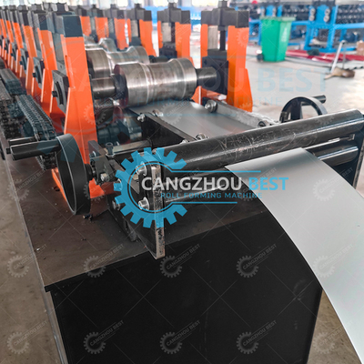 Steel Thickness 0.8mm Difference Embossing Shutter Rolling Door Profile Roll Forming Machine