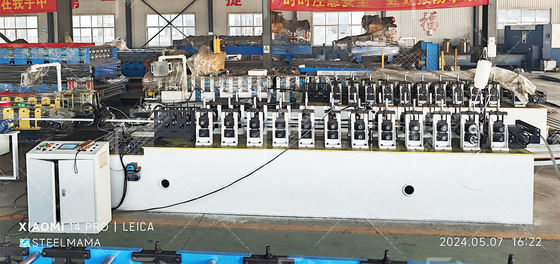 PLC Automatic Metal Stud and Track Roll Forming Machine for C U L T Ceiling Grid Production