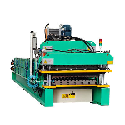 Color Steel Profile Hydraulic Double Layer Sheet Metal Roofing Machine PLC Control