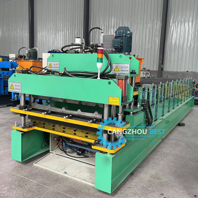 Color Steel Profile Hydraulic Double Layer Sheet Metal Roofing Machine PLC Control