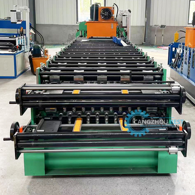 Color Steel Profile Hydraulic Double Layer Sheet Metal Roofing Machine PLC Control