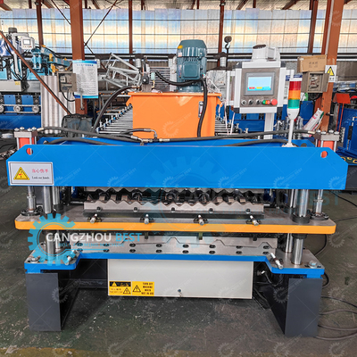 High Speed Corrugated Sheet and Trapezodial Sheet Making Machine For Profile Flying Saw Cutter
