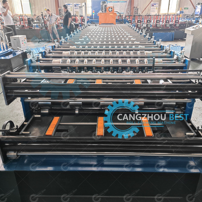 High Speed Corrugated Sheet and Trapezodial Sheet Making Machine For Profile Flying Saw Cutter