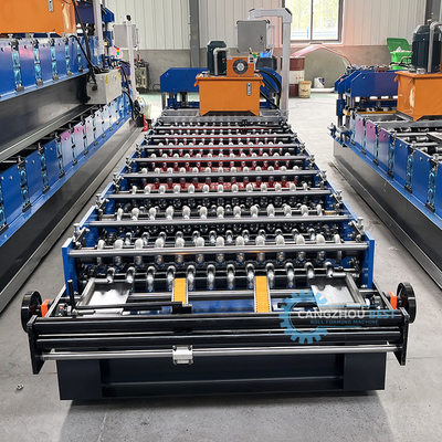 PPGI Chain Driven Electric 3KW Corrugated Profile Roofing Sheet Roll Forming Machine