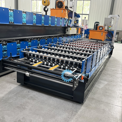 PPGI Chain Driven Electric 3KW Corrugated Profile Roofing Sheet Roll Forming Machine