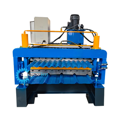 House Building Double Layer Two Profiles Roof Sheet Roll Forming Machine