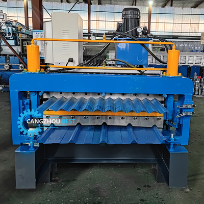 House Building Double Layer Two Profiles Roof Sheet Roll Forming Machine