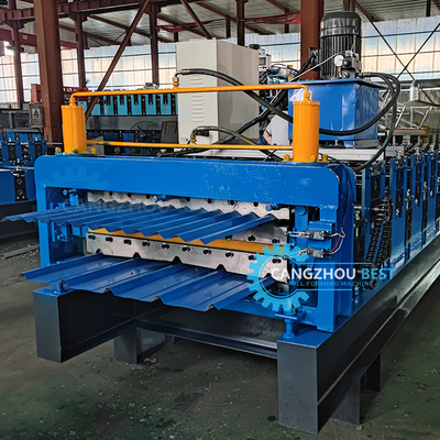 House Building Double Layer Two Profiles Roof Sheet Roll Forming Machine
