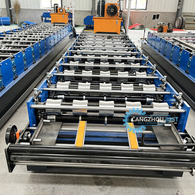 Bamboo Type Colored Glazed Roofing Tile Roll Forming Making Machine