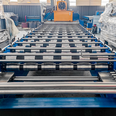 Glazed Tile Double Layer Roofing Sheet Roll Forming Machine with High Precision Counter