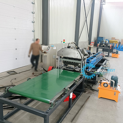 Pallet Storage Rack Upright Shelf Panel Profile Roll Forming Machine For Supermarket