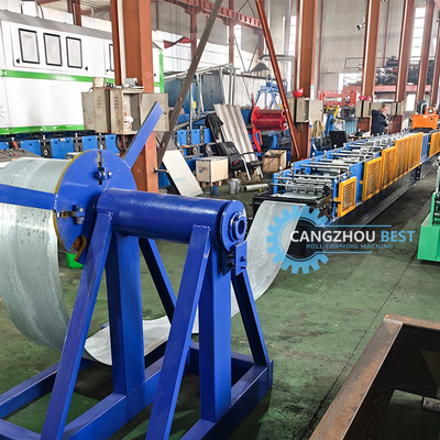 Color Steel Square Tube Mold Cutting Roll Forming Machine with Elblow Machine