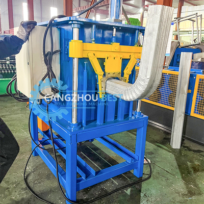 Color Steel Square Tube Mold Cutting Roll Forming Machine with Elblow Machine