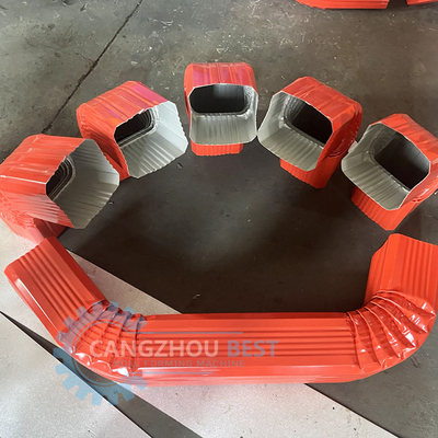 Color Steel Square Tube Mold Cutting Roll Forming Machine with Elblow Machine