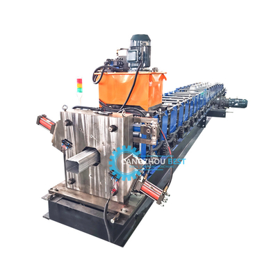 Color Steel Square Tube Mold Cutting Roll Forming Machine with Elblow Machine