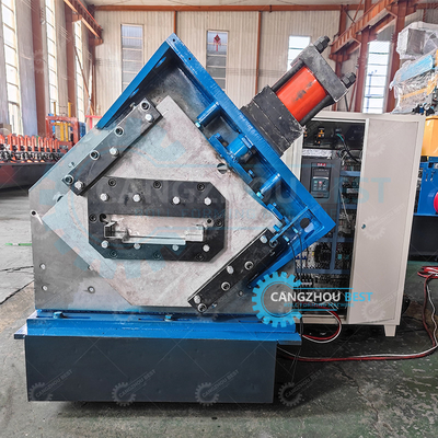 Self Lock Double Head Galvanized Steel 1.2mm Thickness Steel Door Frame Roll Forming Machine
