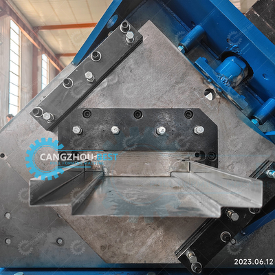 Self Lock Double Head Galvanized Steel 1.2mm Thickness Steel Door Frame Roll Forming Machine