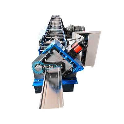 Self Lock Double Head Galvanized Steel 1.2mm Thickness Steel Door Frame Roll Forming Machine