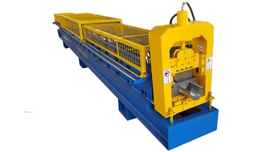 Hydraulic Aluminum Steel Rain Gutter Roll Forming Machine , Rain Pipe Forming Machine
