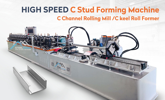 High-Speed Stud And Track Roll Forming Machine with 12-14m/min Forming Speed