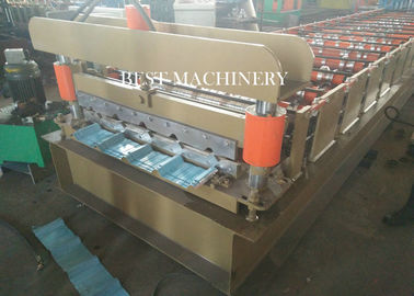 Double Layer Profile Steel Roofing Sheet Roll Forming Machine 70mm Shaft Dia