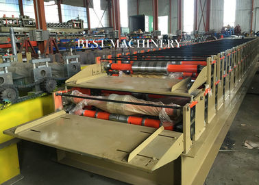 Double Layer Profile Steel Roofing Sheet Roll Forming Machine 70mm Shaft Dia