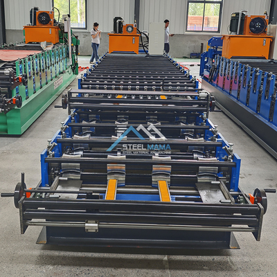 Hydraulic Power 5.5kw Color Roofing Double Layer IBR Corrugated Tile Roll Forming Machine