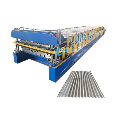 Full Auto Hydraulic Power 4kw Two Layer Corrugated Roofing Tile Roll Forming Machine