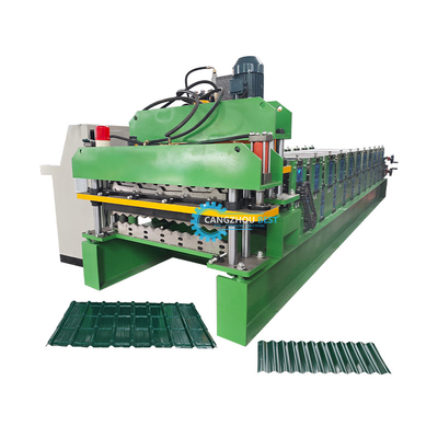 Speed Stable Automatic PPGI Ridge Cap Roll Forming Machine With 15-16 Stations