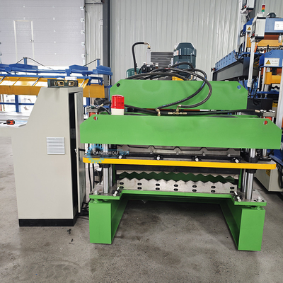 Speed Stable Automatic PPGI Ridge Cap Roll Forming Machine With 15-16 Stations