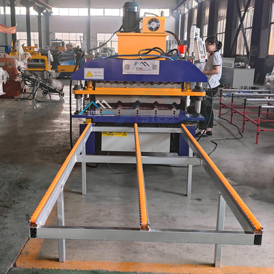Double Layer Steel Roof Roll Forming Machine with 5.5 KW Power and 15-16 Stations
