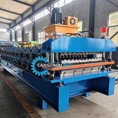 Double Layer Metal Roof Sheet Two Profile In One Roll Forming Machine 5.5 Kw  Power
