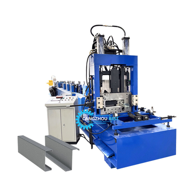 Automatically Czu Purlin Hydraulic Punching And Cutting Roll Forming Machine