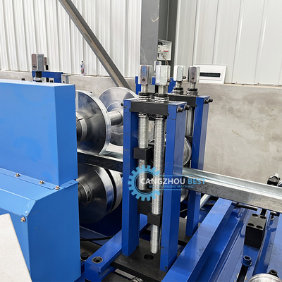 Plc Control C Z U Purlin Roll Forming Machine Hydraulic Punching And Cutting